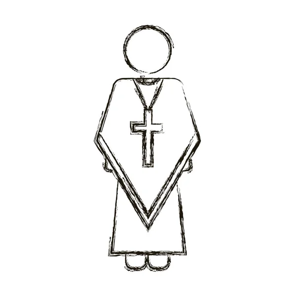 Religión aislada diseño del Papa — Archivo Imágenes Vectoriales