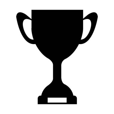 tek renkli Trophy Kupası plakalı siluet