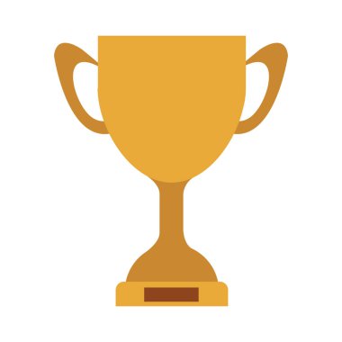 plaka ile renkli Trophy Kupası siluet