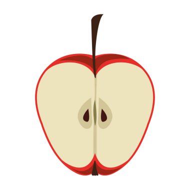 siluet renk yarım elma