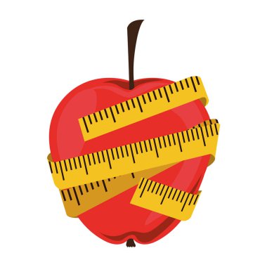 siluet renk apple ve ölçüm bandı ile