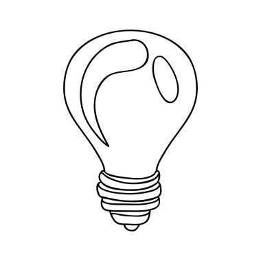 siluet dağılımı ile şeffaf ampul