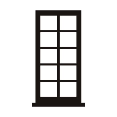 siluet siyah beyaz ofis binası ile