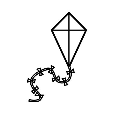 siluet uçurtma üçgen şeklinde