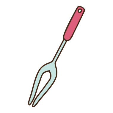 siluet oyma çatalla renkli