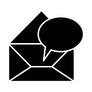 withdialog kutu siyah siluet zarflar açıldı