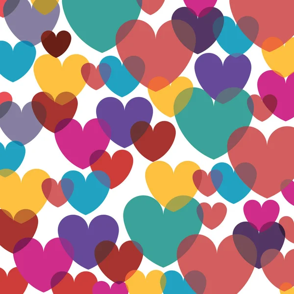 Hintergrund Valentinstag mit Herz — Stockvektor
