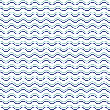 Dalgalar ile Dikişsiz soyut desen