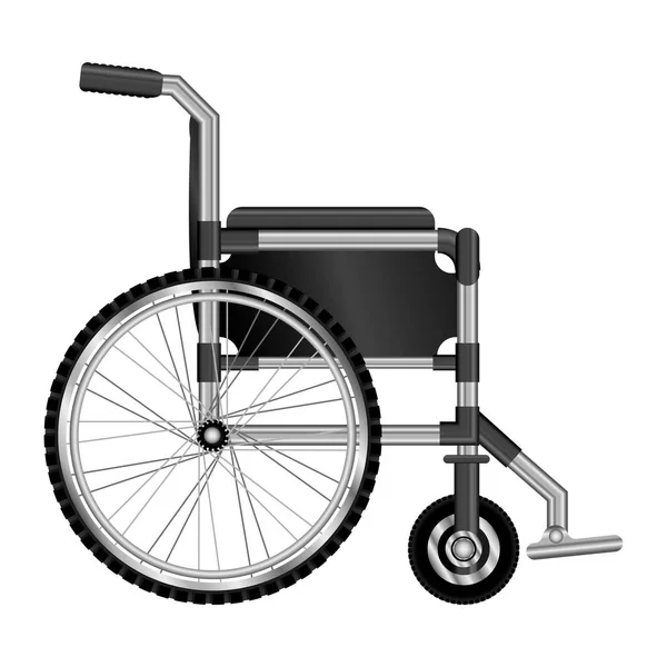 Tekerlekli sandalye tasarım tıbbi öğesi simgesi — Stok Vektör