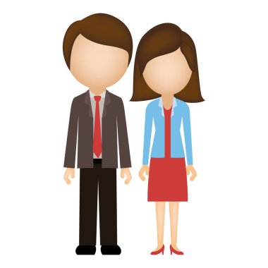 siluet çift yüz olmadan resmi paketindeki renkli