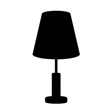 tek renkli siluet başucu lambalı