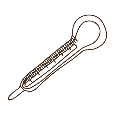 siluet termometre sıcaklık ölçeği ile