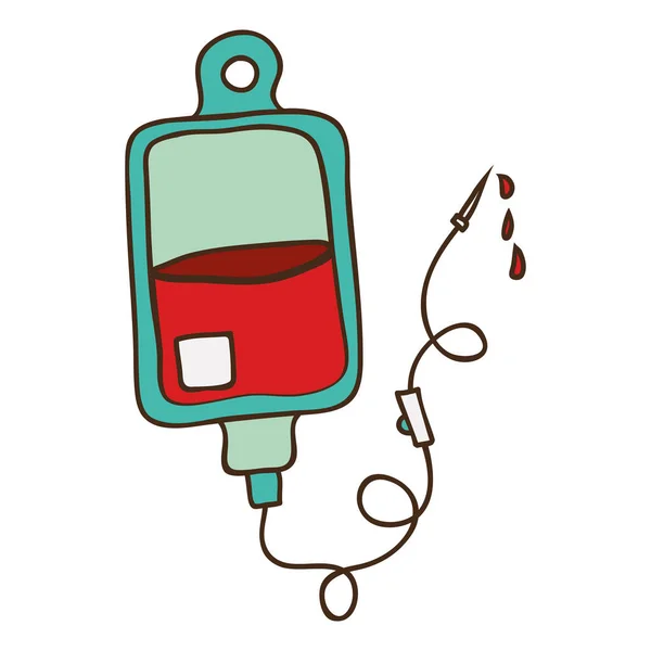 Saco pendurado para doação de sangue —  Vetores de Stock