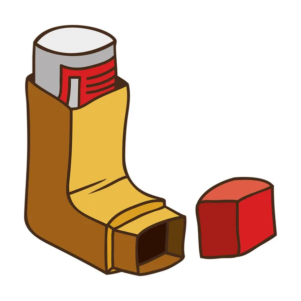 Drogy inhalátor na astma ikony — Stockový vektor