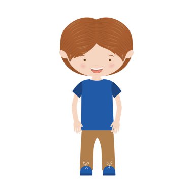 kahverengi saçlı çocuk resmi olmayan takım elbise ile