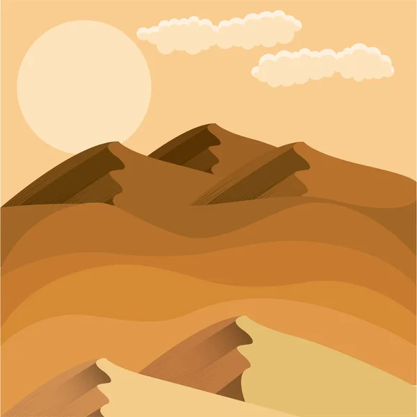 Farbenfroher Berg der Landschaftsgestaltung — Stockvektor