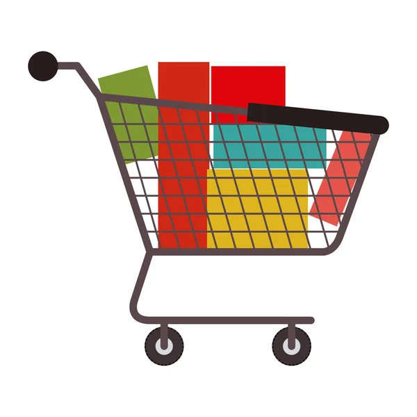 Isolerade shopping kortdesign — Stock vektor