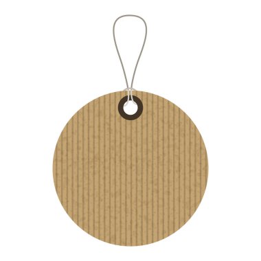 İzole asmak etiket tasarımı