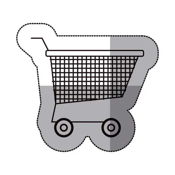 Geïsoleerde shopping cart ontwerp — Stockvector