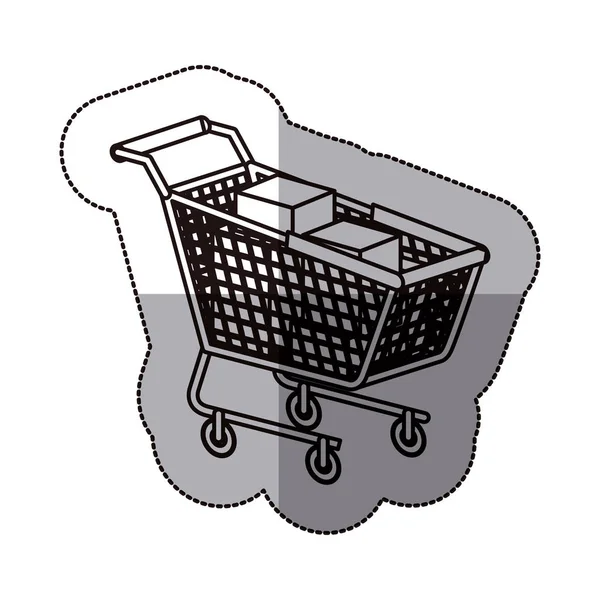 Geïsoleerde shopping cart ontwerp — Stockvector