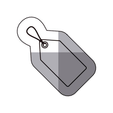 İzole asmak etiket tasarımı