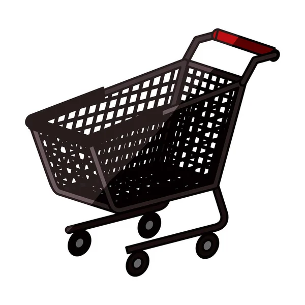 Geïsoleerde shopping cart ontwerp — Stockvector