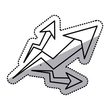 İzole artış ok tasarım