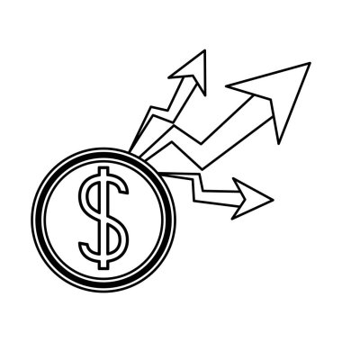 Artış ve sikke izole