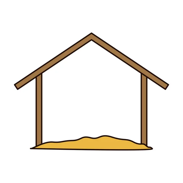 Isolado projeto da casa santa —  Vetores de Stock