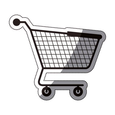 İzole alışveriş sepeti tasarım