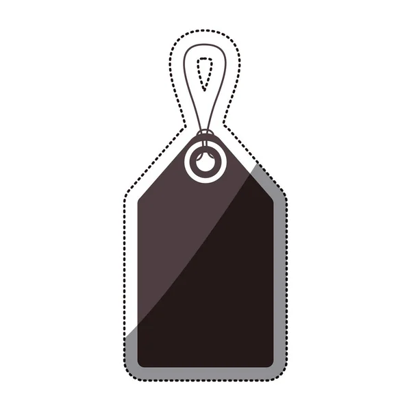 Isolerade svarta hänga etikettdesign — Stock vektor