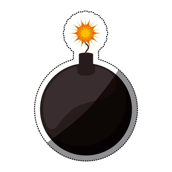 孤立した爆弾の設計 — ストックベクタ