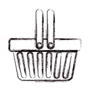 İzole alışveriş sepeti tasarım