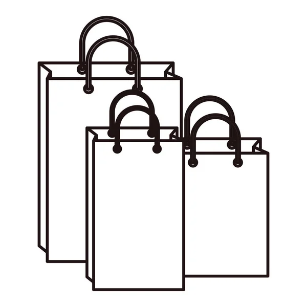 Design isolato della shopping bag — Vettoriale Stock
