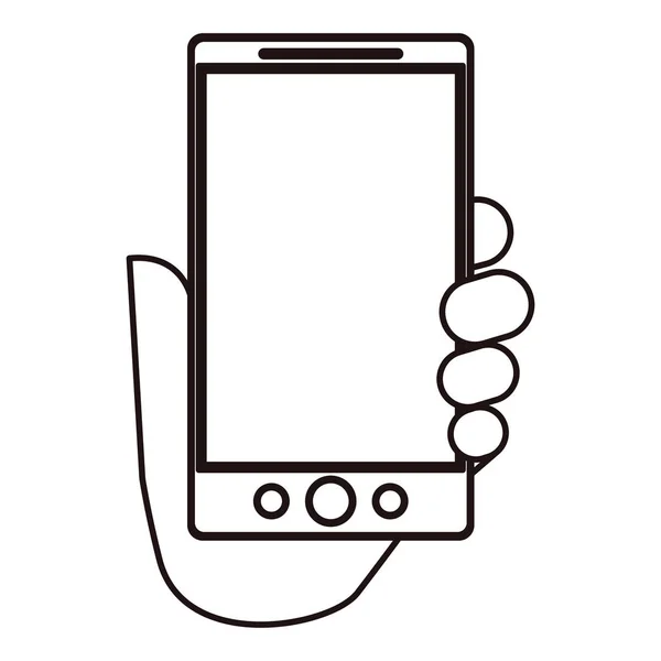 Geïsoleerde Smartphone apparaat ontwerp — Stockvector