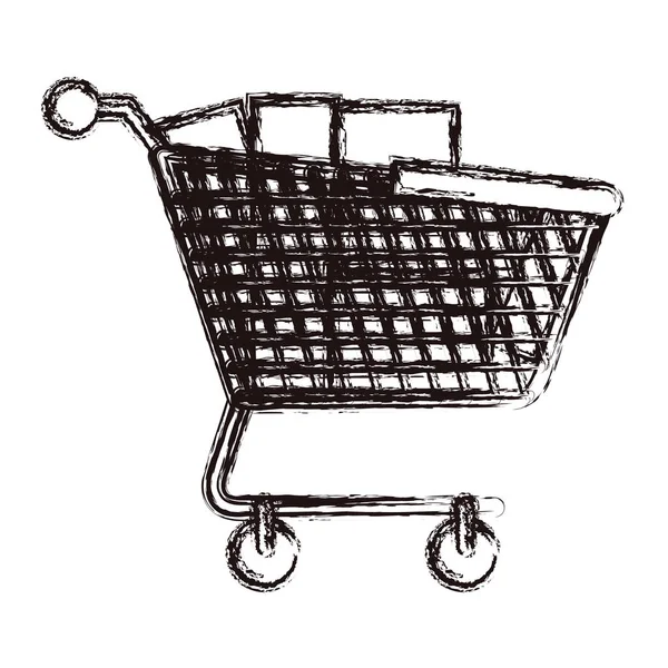 Diseño de carrito de compras aislado — Vector de stock