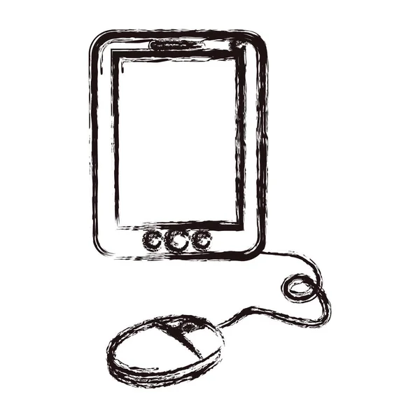 Απομονωμένη tablet συσκευή σχεδιασμού — Διανυσματικό Αρχείο