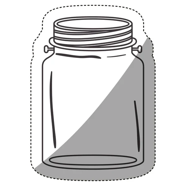 Geïsoleerde mason jar ontwerp — Stockvector