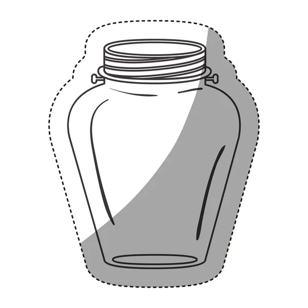 Geïsoleerde mason jar ontwerp — Stockvector