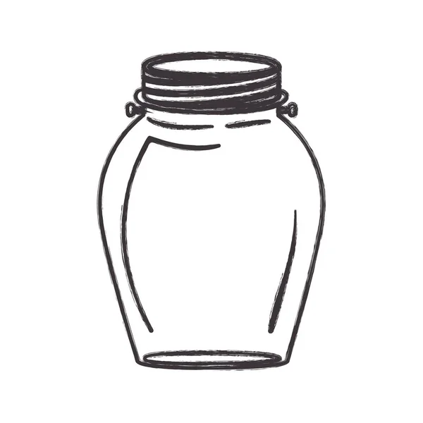 Design isolado frasco de pedreiro — Vetor de Stock