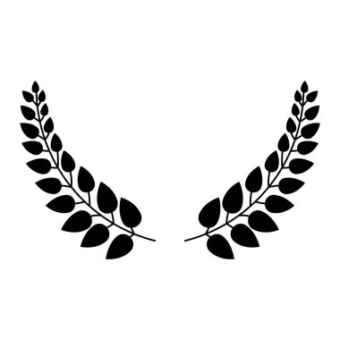 İzole yaprakları çelenk tasarım