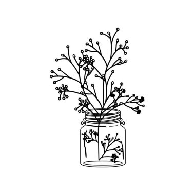 İzole çiçek dekorasyon