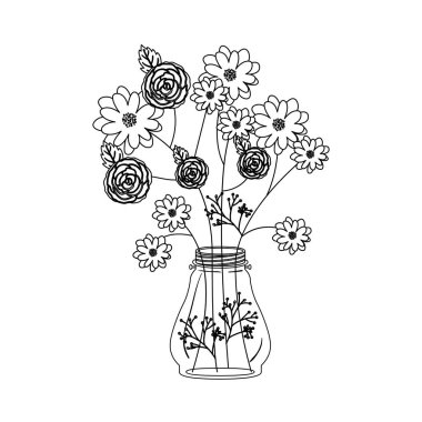 İzole çiçek dekorasyon