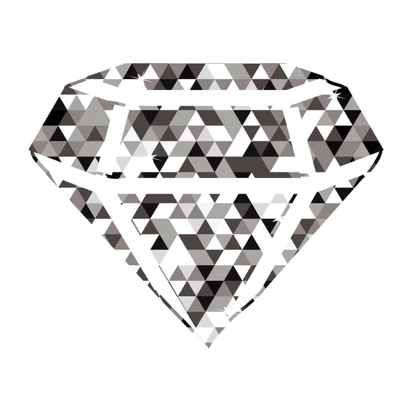 Design de diamante isoaltado — Vetor de Stock