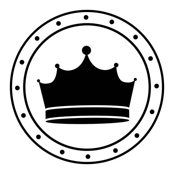 Geïsoleerde kroon ontwerp — Stockvector