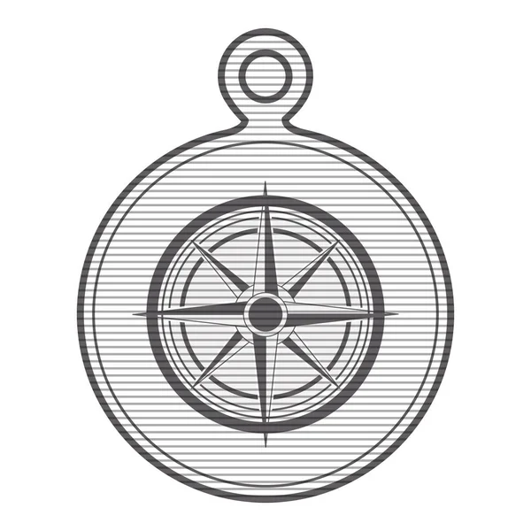 Izolované kompasu design — Stockový vektor