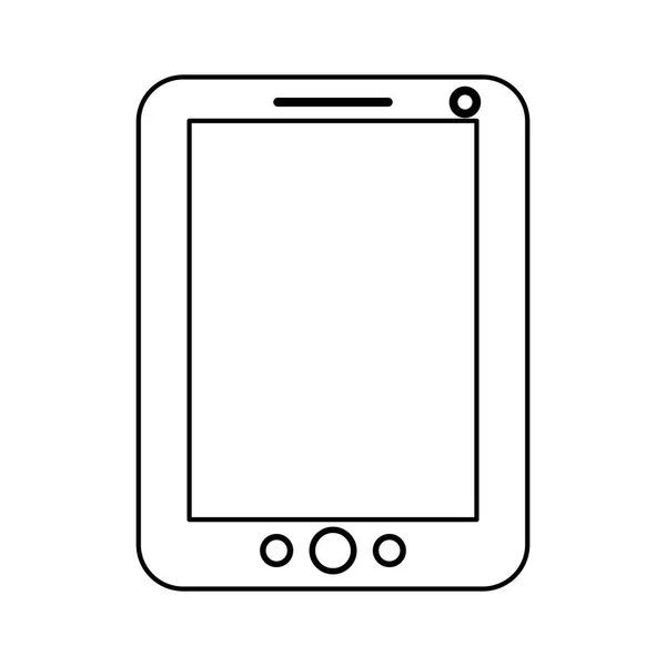 Design isolato del dispositivo tablet — Vettoriale Stock