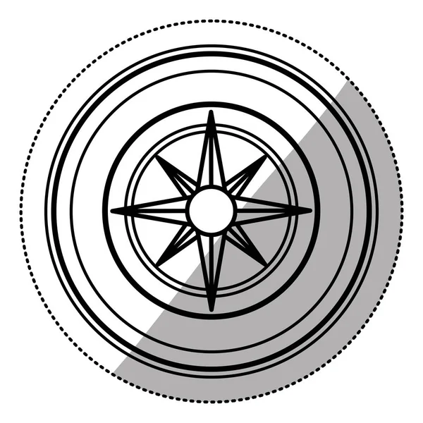 Geïsoleerde kompas ontwerp — Stockvector