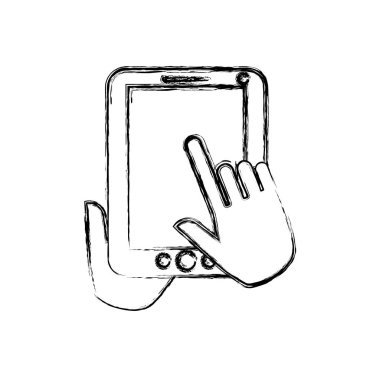 İzole tablet cihaz tasarım