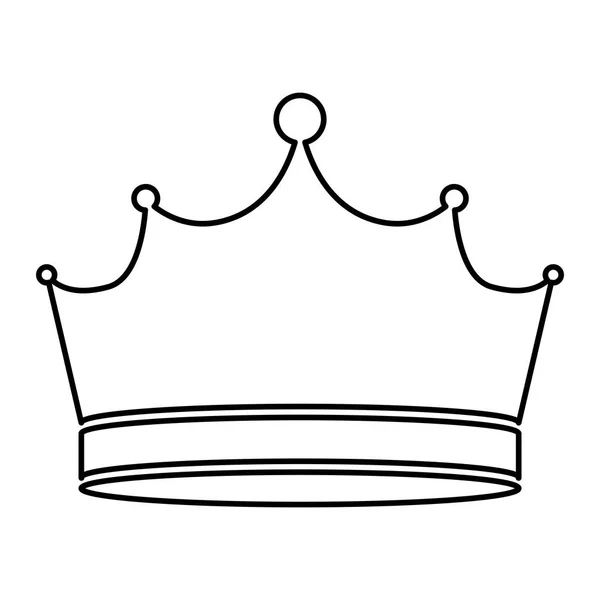 Isolerade crown design — Stock vektor